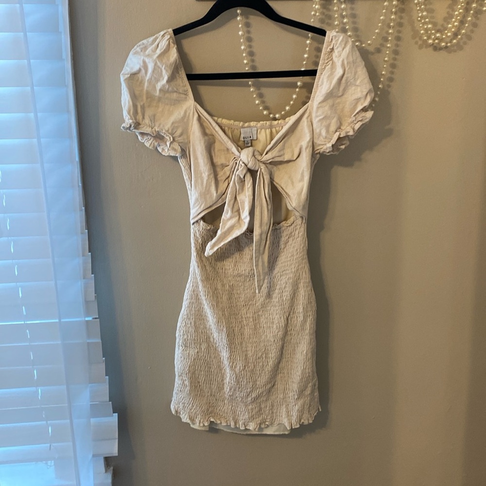 Cutout midsection mini dress